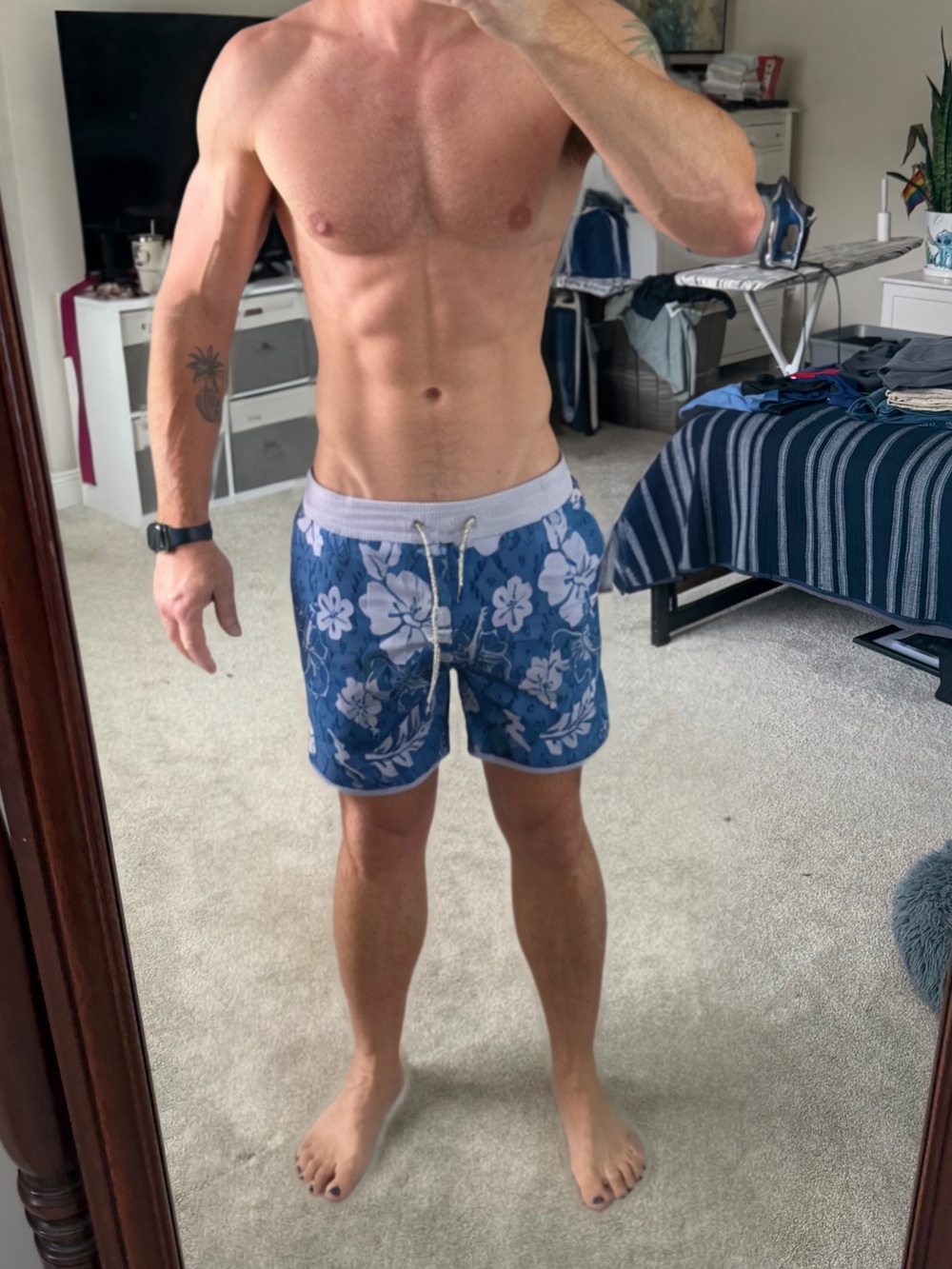Maamgic XXL Light Gray Swim Trunks